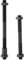 Achse Hinterradachse, 1 Pair Langlebige Stahl Vorder Hinterachse Hohlnabenwelle für Fahrrad Rennrad Mountainbike MTB