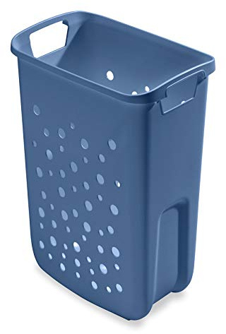 Hailo Wäschekorb 1126889 Laundry Carrier Kunstoff blau Wäsche 33L Wäschebehälter