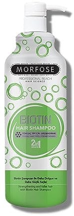 Morfose 2in1 Biotin Haarshampoo 1000 ml – Für trockenes, sprödes & geschädigtes Haar – Haarwachstum, Fülle, Feuchtigkeit, Schutz vor Haarbruch