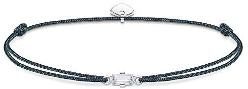 Thomas Sabo Damen Armband Little Secret Weißer Stein Baguette-Schliff 925 Sterling Silber LS0106-401-5-L20v