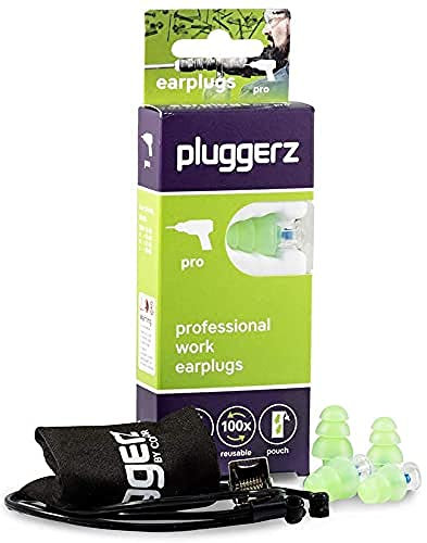 Pluggerz Earplugs Pro - 2 paia (S/M M/L) - Riutilizzabili - Morbidi e comodi - Filtrati - 24 dB - Fai da te - Protezione contro il rumore - Professionale - Previene il dolore all'orecchio