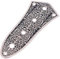 Alomejor Gitarren Steuerplatte, Geschnitzte Kupfer-Zink-Legierung 4 Löcher Volume Control Plate Ersatzteil für JB Jazz Bass Gitarre