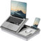 LAPGEAR Ergo Pro Lap Desk with 20 Adjustable Angles, Mouse Pad, and Phone Holder - Gray - Fits up to 15.6 Inch Laptops and Most Tablets - Style No. 49405