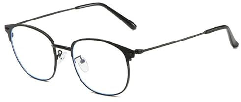 Gafas para ordenador, gafas de luz anti-azul para pantallas, adecuadas para mujeres y hombres, negras