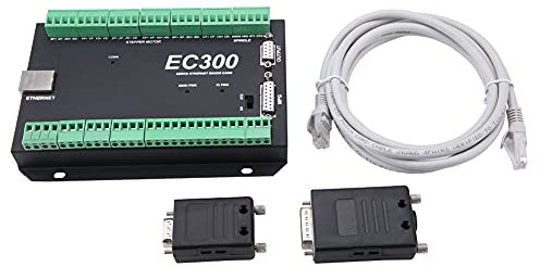EVTSCAN Neueste 3-6-Achsen-300-kHz-Ethernet-CNC-Mach3-Motion-Controller-Steuerkartenplatine 24VDC EC300(3 Axis)