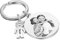 kaululu Personnalisé Prénom Porte-clés avec Photo Acier Inoxydable Noms Gravure 1 Poupée Pendentif Mémorial Anniversaire Cadeau pour Femmes Hommes