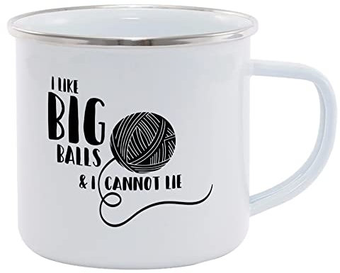 Hippowarehouse I Like Big Balls & I Cannot Lie Printed Mug Various Colour Options Ceramic Cup Kitchenware 11oz