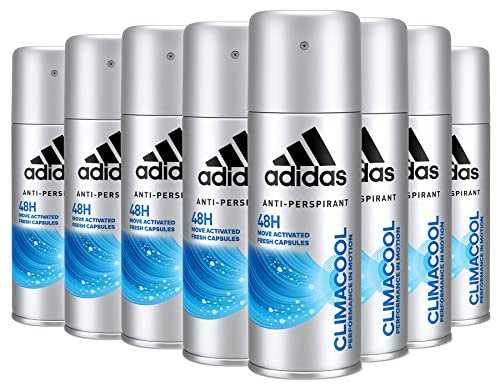 Adidas, Climacool Deospray für Herren, 48 Stunden Frische, 8 Flaschen à 150 ml