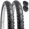 YunSCM 2er-Pack 18 Zoll Fahrradreifen 18x1.75 Mantel 47-335 Plus 2er-Pack 18 Zoll Schlauch 18x1.75/2.125 AV32mm Valve kompatibel Kinderfahrrad/Rennrad 18x1.75 Reifen und Schlauch