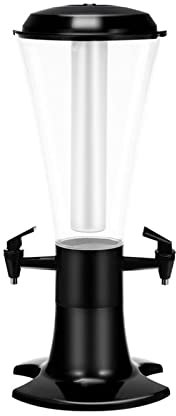 SERUMY Biertower/Bierspender 1pc Dual Beer Tower Dispenser Getränkespender mit Lampe Bierspender for Bar Family Buffet Restaurant Bierturm