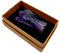 Schutzengel Amethyst Edelstein 5 cm Glücksbringer Heilstein mit Schmuckschachtel | Energie Spiritualität Glück