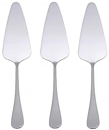 Serveur de Gâteau,3 PCS Pelle à Gâteau Serveur de Pizza Serveur de Tarte en Acier Inoxydable Spatule de Coupe Tranche de Tarte à Double Lames pour Cuisine Fêtes Quotidiennes Mariages