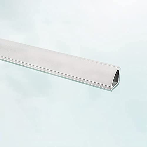 Bor Bodenkabelkanal 2 X 1 M, Dreieckiger Bogen-Kabelschutz, PVC-Draht-Hider-Abdeckung, Dekorativer Kabelkanal, Ordentliche Elektrische Kabel, 4 Farben Zur Auswahl,Weiss,24 X 24 Mm,YUYANAIAI