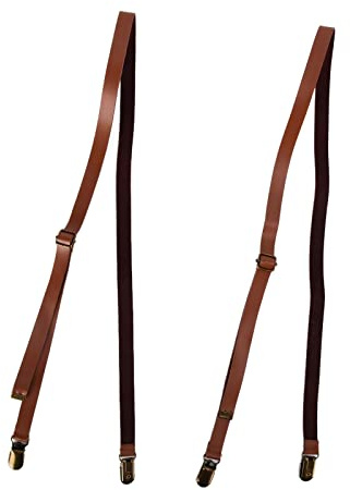 Hosenträger Hemd Hosenträger Hosen Damen Herren Clip Hosenträger Schlichte Stilvolle Hosenträger Leder Rindsleder Modische Unterwäsche Nähen