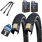 2er Set Schwalbe Fahrradreifen Rapid Rob 29 Zoll (57-622) AV DV SV Schlauch + 3 Metall Reifenheber (29x2,25 Zoll (57-622), SV-Ventil Schläuche)