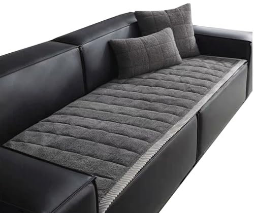 uyeoco Sofabezug Sofa Überzug Ecksofa L Form Couch überwurf,Plüsch Superweich Sofaüberwurf rutschfest Sofabezug Sofaüberwurf Verdicktes Dekoration Für 2 3 Sitzer Sofa (Color : 1@, Size : 70x150cm)