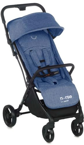 Nurse Jump Passeggino fino a 22 kg, chiusura automatica, sospensioni, schienale alto