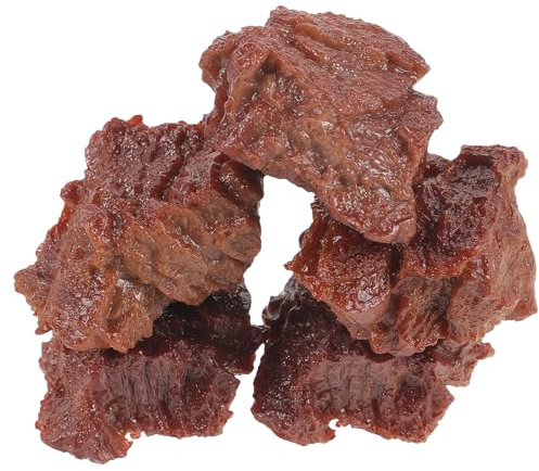 Housoutil Carne De Juguete, 5 Piezas Filete Artificial Modelo De Alimentos, Pvc De Carne Artificial Carne Falsa Decorativa Modelo