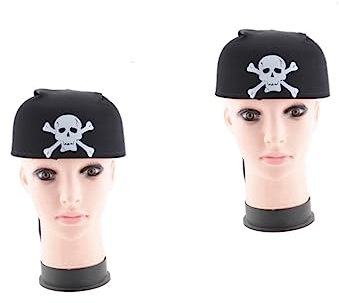 ibasenice 2St Halloween-Party-Sachen tragbare Krippenmatratze Europäische und amerikanische Piratenhüte Puppenhausgemüse für Unisex Party-Deko-Hut Europäisch und amerikanisch Piratenhut