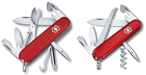 Victorinox Super Tinker Swiss Army Pocket Knife, Medium, Multi Tool, 14 Functions, Blade & Camper Swiss Army Knife, Medium, Multi Tool, Camping Knife, 13 Functions