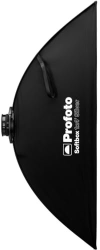 Profoto 1 x 1,2 m Softbox-Streifen mit All-in-One-Halterung und abnehmbarem Diffusor für Kanten- oder Felgenbeleuchtung (Silber)