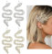 4 Pièces Pince Cheveux Serpent Barrettes Cheveux Femme Clips Cheveux Vintage en Strass Pince a Cheveux Femme Accessoires de Cheveux pour Femmes et Filles