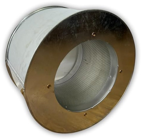 Silenciador de 300 mm de diámetro x 300 mm de largo para ventilador axial, reduce el ruido, mejora la comodidad (300 mm)