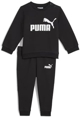 PUMA Unisex Baby MINICATS ESS Crew Set FL INF Gestrickte Anzüge, PUMA Black, 104