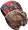 XYIYI Damen Mütze Chemo Hut Slouchy Kopfbedeckungen Kopf Wraps Krebshüte (2Stück Cashew Blume Braun Rot)