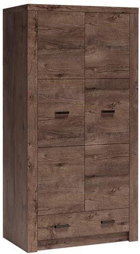Lomadox Kleiderschrank Garderobenschrank Schlafzimmerschrank Wardrobe Schlafzimmerschrank modern in braun
