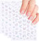 Gjinxi Butterfly Lace Nail Art Stickers, 5D Shell Vintage Holographic Nail Decals, 4 Sheets Self-Adhesive Accessories for Women and Girls