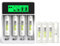 MXBatt AAA Batterie Ricaricabili Ni-MH 1100mAh 8 Pack con Caricabatterie Intelligente LCD per Pile Ricaricabili 1.2V AA AAA