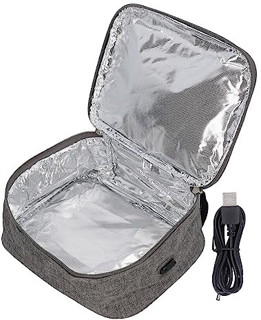 Jwthee Scaldavivande Elettrico Portatile, Lunch Box Riscaldato Scaldavivande Portatile Scaldavivande USB Scaldapranzo Portatile per Lavoro Lunchbox Riscaldabile Ricaricabile per Ufficio