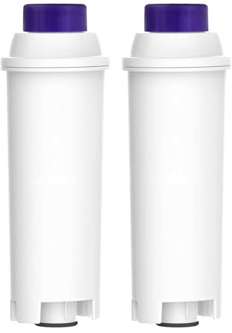 ZaKaBox 2PCS Coffee Machine Water Filter for DeLonghi DLSC002 Water Filter for De'Longhi ECAM, ETAM, EC, BC Series