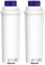 ZaKaBox 2PCS Coffee Machine Water Filter for DeLonghi DLSC002 Water Filter for De'Longhi ECAM, ETAM, EC, BC Series