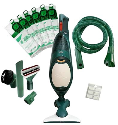 KIT ASPIRAPOLVERE VORWERK FOLLETTO VK140 NUOVO + 6 SACCHETTI + 6 PROFUMINI + 1 KIT TUBO FLESSIBILE CON 2 ANNI GARANZIA