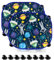 WTZWYFWJ 2 Piezas Parasol Coche Bebe,Negro Parasol Coche Infantil, para Proteger del Sol a Bebés y Mascotas-Astronauta