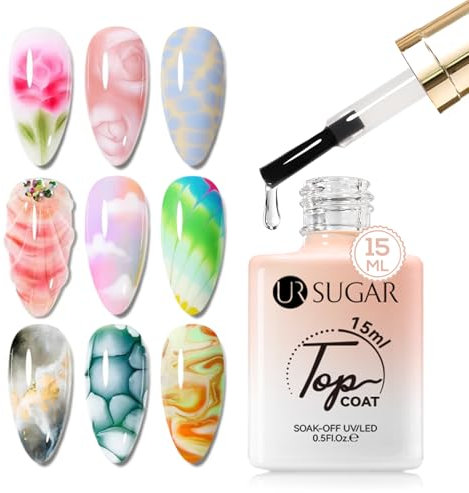 UR SUGAR 15ML Blooming Gel Nagellack, Clear Blooming Gel UV LED Nail Polish zum Verteilen, Wasserfarben, Marble-Nagellack, Blossom Wirkung für Nail Painting Nageldesigns Maniküre Art