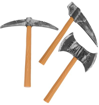 TOYANDONA 3pièces Lot de Haches De Costume pour Pioches Jouet Mousse Accessoires De Déguisement pour Halloween Et Fêtes Thématiques
