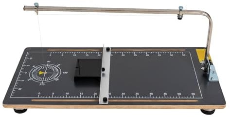 Styroporschneider Heißdrahtschneider 30W, Styrodur Schneidegerät Schnitthöhe 20cm Kalierte Werkbank,Temperaturbereich 50-300℃, Heißdraht-Schneidegerät für Styropor & Schaum 78x38x20cm
