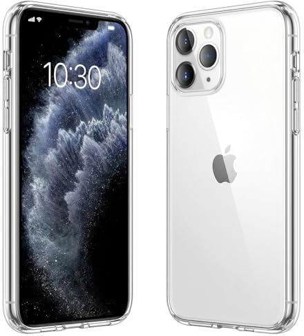 caslord Hülle Kompatibel mit iPhone 11 Pro, weiche TPU Transparent Stoßfest Schutzhülle Durchsichtige Kratzfest Handyhülle Case Cover