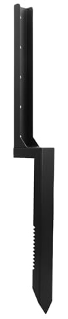 MENDUNER Kit de Réparation de Poteaux de Clôture, Piquets D'ancrage en Acier Robuste avec Plaque Inférieure Cruciforme pour Support en Bois cassé incliné, Poteaux de Boîte aux Lettres et