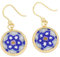 Millefiori Runde Ohrringe - Gold