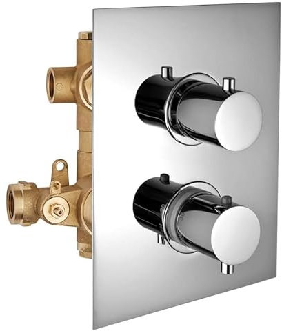 Rubinetto miscelatore incasso doccia termostatico deviatore 2 vie Mimo Idrotech