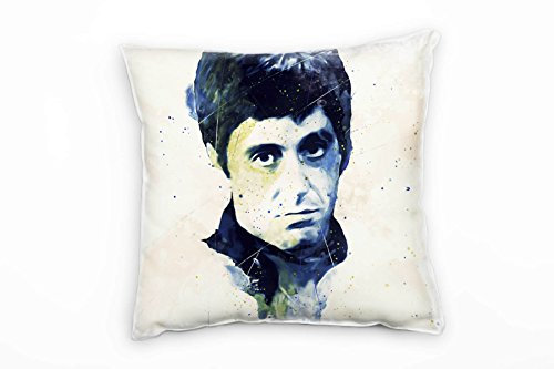 Al Pacino Scarface I Deko Kissen mit Füllung 40x40cm für Couch Sofa Lounge Zierkissen - Dekoration zum Wohlfühlen