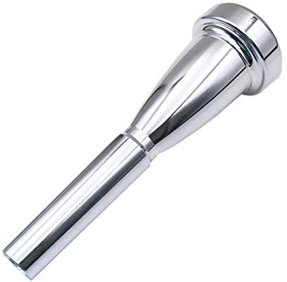Missmore Silbernes Trompetenmundstück 3C 5C 7C Größe Instrument Zubehör für Bach (7C)