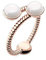 PAUL HEWITT Ring Damen Rope Pearl - Damenring vergoldet, Damen Ring Rosegold mit Perle