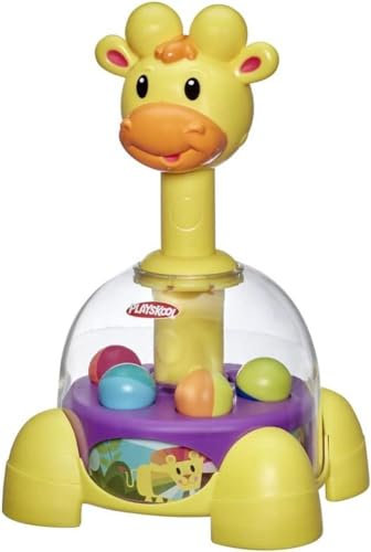 Playskool Kreiselspaß Giraffe, Spiel mit hüpfenden Bällen für Babys und Kleinkinder ab 1 Jahr (Amazon Exclusive)