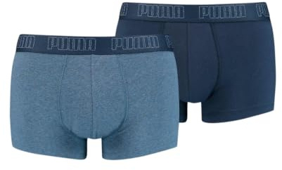 PUMA Herren Puma Basic Men's (2 Pack) Trunks, Denim, S EU