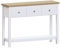 Vida Designs Arlington Console Table Shelf Hallway Side End Dressing Table MDF (White, 3 Drawer)